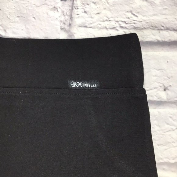 L&M Jeans Leggings Collection Jr Size Large Black Mini Skirt - Picture 3 of 7